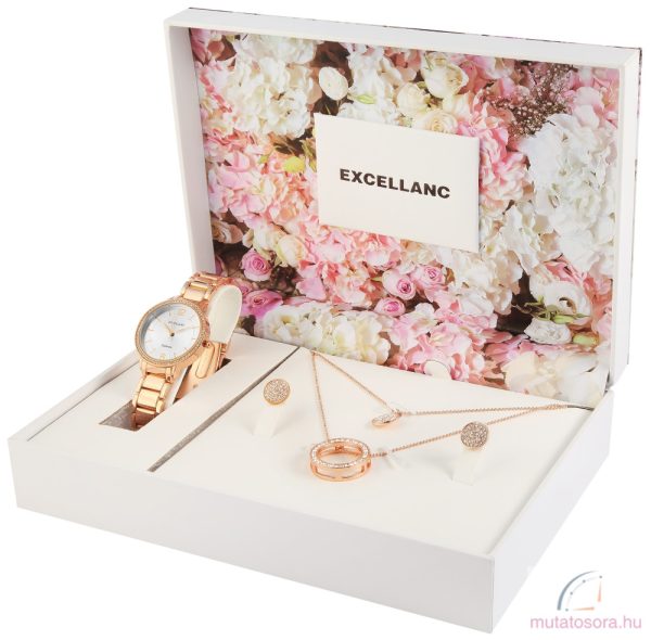 Excellanc női karóra szett - Rosegold - Image 2