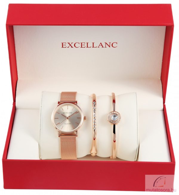 Excellanc női karóra szett - Rosegold - Image 2