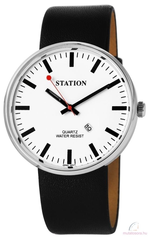 Station unisex karóra dátum mutatóval