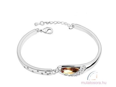 Csodálatosan csillogó  swarovski kristállyal díszített karperec