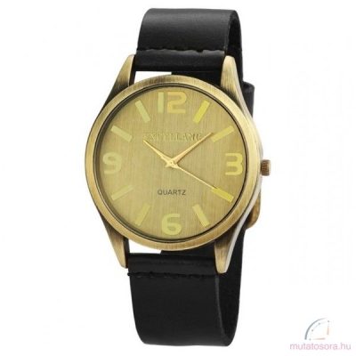 Excellanc Fekete Bronz Vintage Férfi Karóra