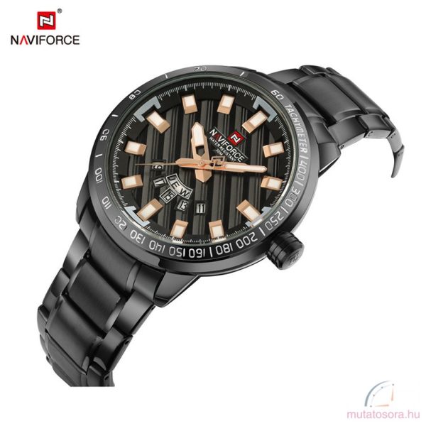 Naviforce Fém Férfi Karóra Fekete-Rose gold - dobozos - Image 8