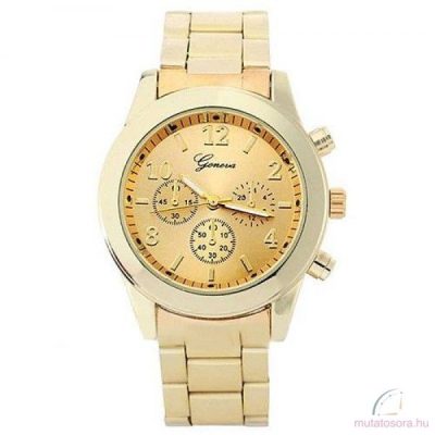 Geneva Chrono Style Arany Színű Női óra - Szépséghibás