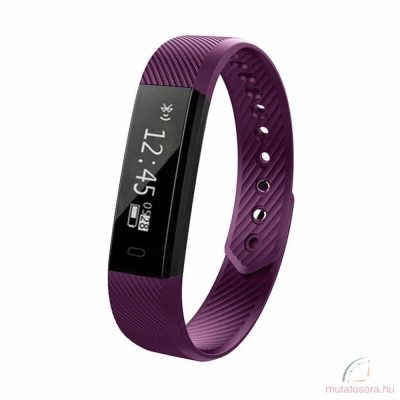 Lépésszámlálós bluetooth sportóra - lila