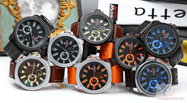 Naviforce nagyméretű kék férfi kvarcóra - Image 3