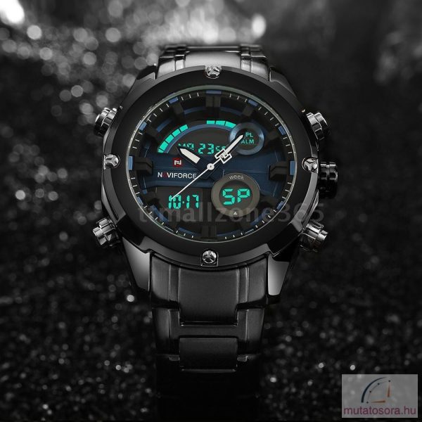 Naviforce 9088 férfi karóra - fekete-kék- dobozos - Image 3