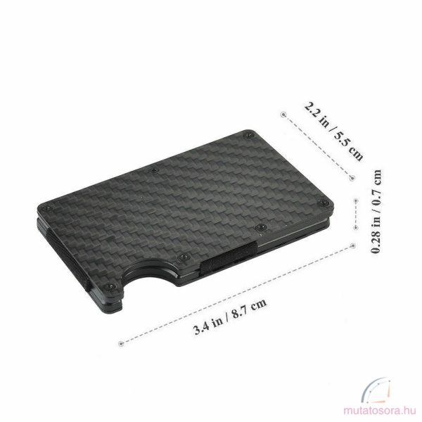 Lopásgátló fém kártya-pénztárca Carbon - Image 2