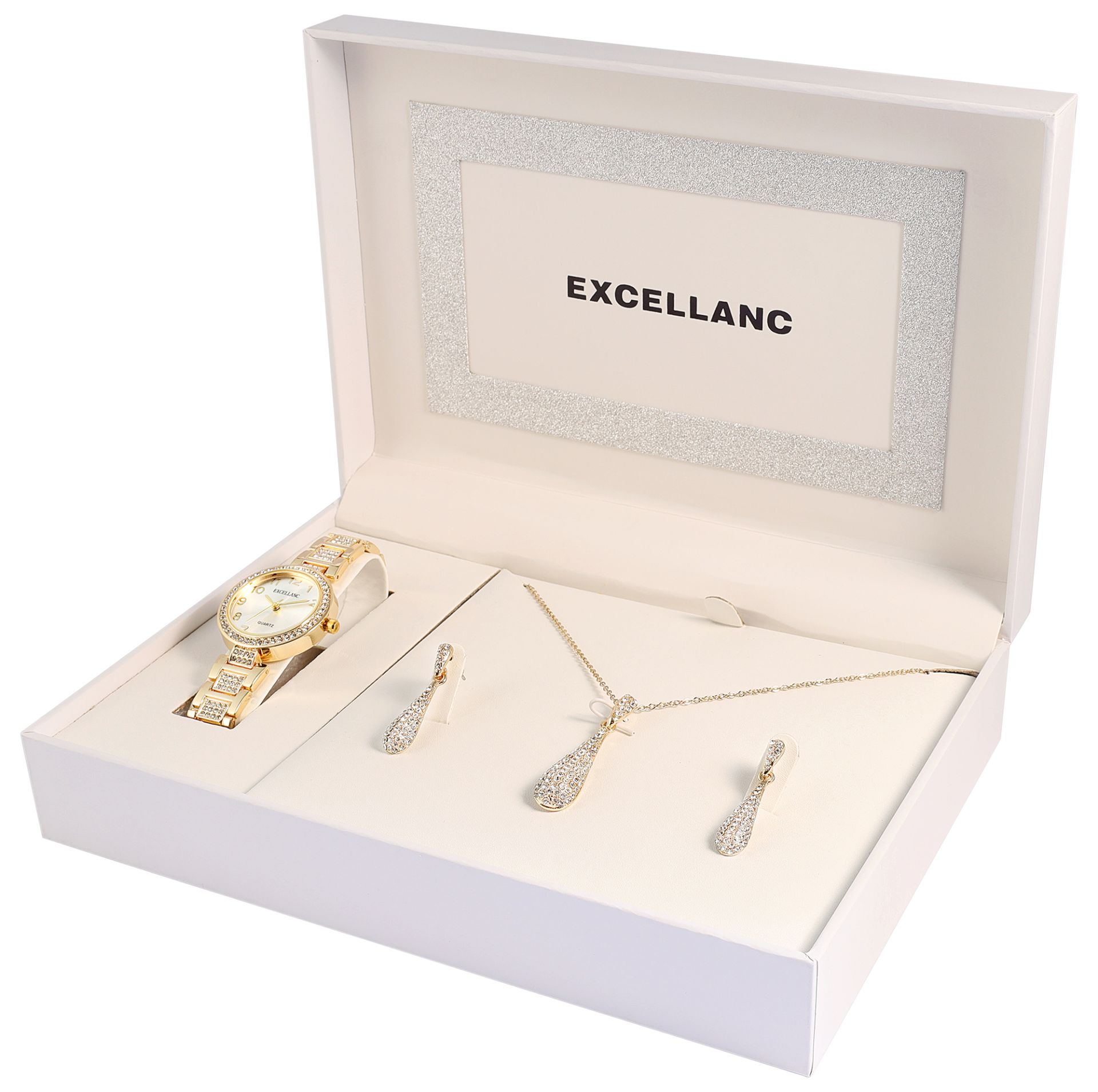 Excellanc női karóra ajándék szett - Arany -005 - Image 2